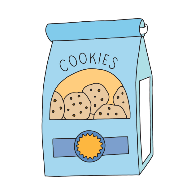 Chocolate Chip Cookie Bag by murialbezanson