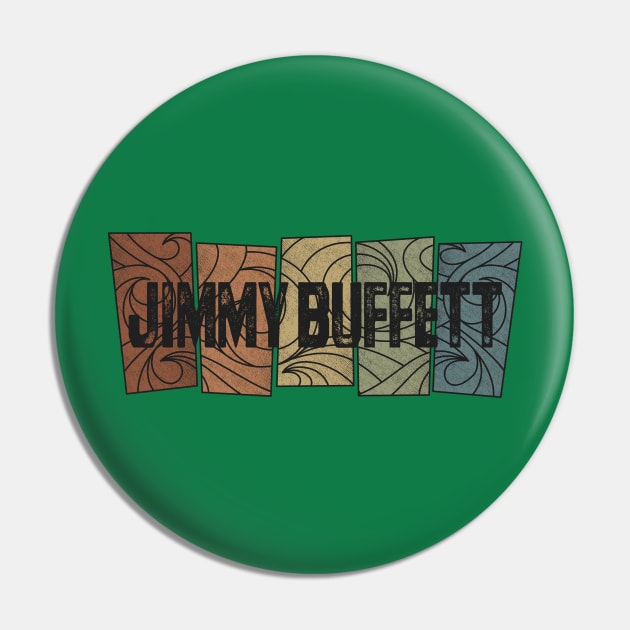 Jimmy Buffett Retro Pattern Pin by besomethingelse