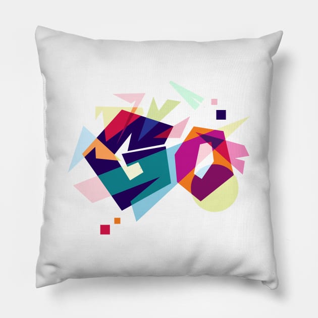 pop art go Pillow by AlfinStudio