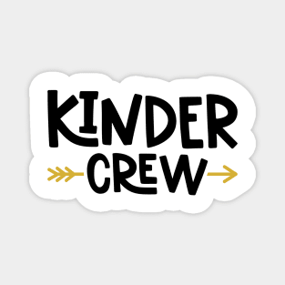 Kinder Crew Kindergarten Kids Back to School Magnet