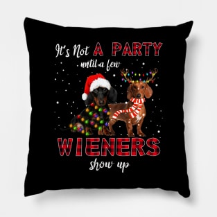 It's Not A Party With A Jew Wieners Show Up Funny Gift Pillow
