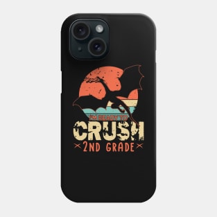 Back To School I'm Ready To Crush 2nd Second Grade Dragon Boys Phone Case