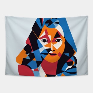 Maggie - Cubism Portrait Tapestry