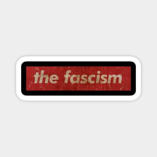 the fascism - SIMPLE RED VINTAGE Magnet