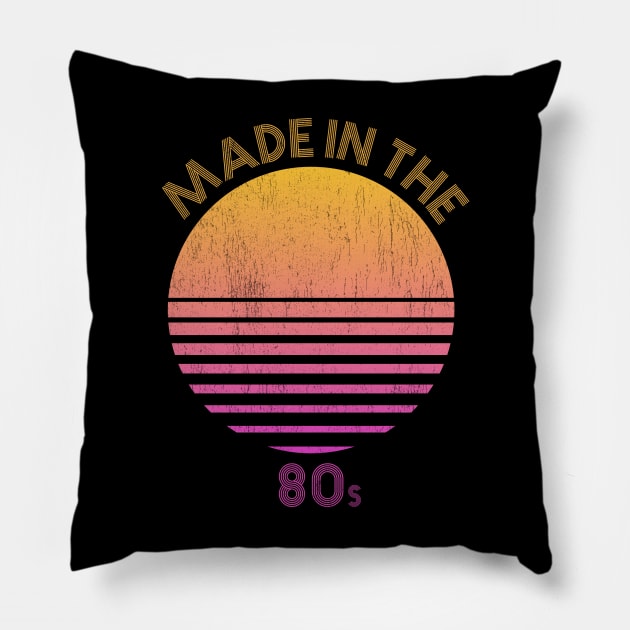 Made in the 80s Pillow by All About Nerds