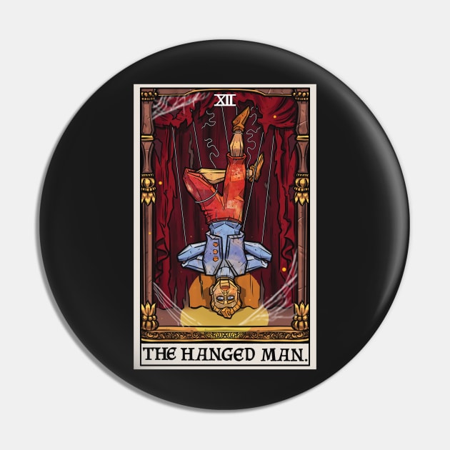 The Hanged Man Tarot Card Halloween Creepy Hanging Puppet Marionette Pin by TheGhoulishGarb