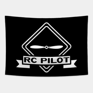 RC Pilot Remote Control Airplane Propeller Badge Tapestry