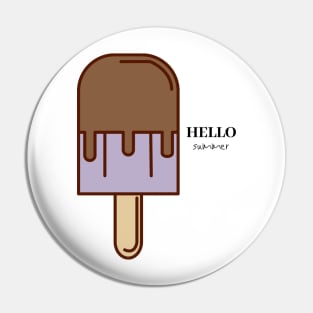 HELLO summer - popsicle Pin