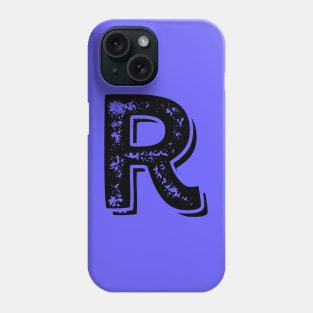 Capital Letter R Name Initial Monogram Phone Case