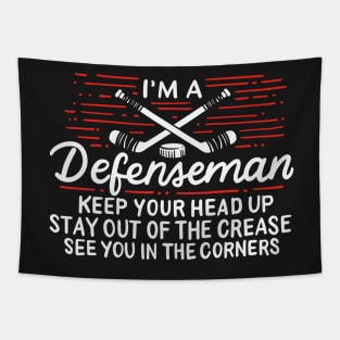 HOCKEY: I'm A Defenseman Tapestry