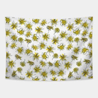 Scruffy Yellow (pattern) Tapestry