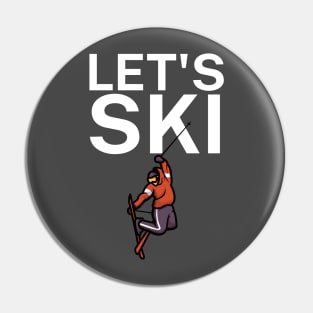 Lets ski Pin