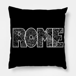 Rome Street Map Pillow