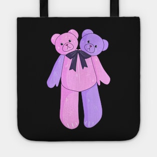 Pink Two Headed Teddy Bear Tote