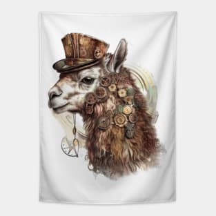 Steampunk Llama Tapestry