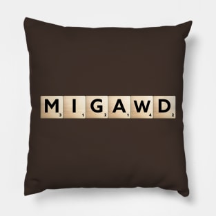 MIGAWD Scrabble Pillow
