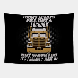 Funny Trucker Truck Driver Gift Tapestry