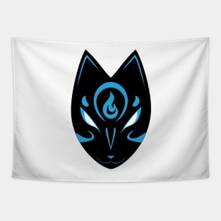 Cold Fire Fox mask Tapestry