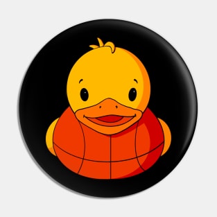 Basketball Rubber Duck Pin