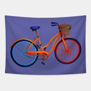 colored bicycle Tapestry