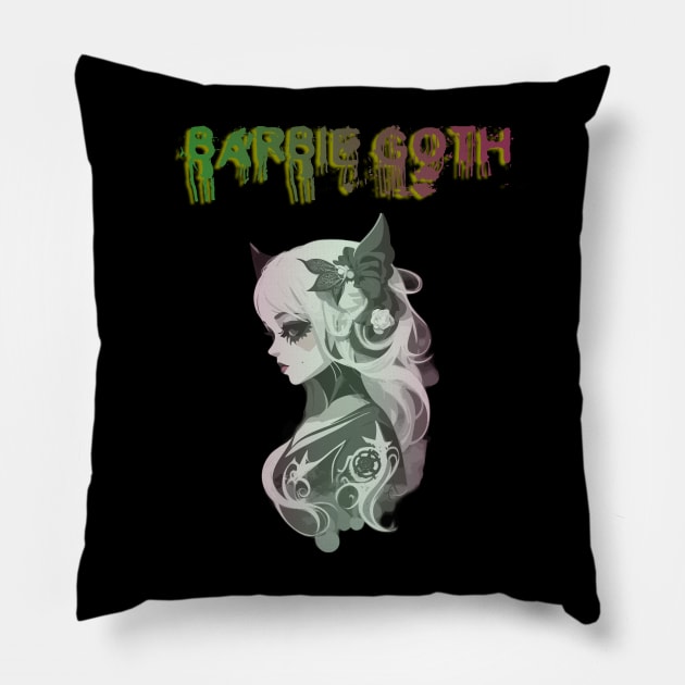 Barbie Goth Design Pillow by YeaLove