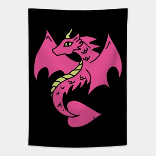 Pink Dragon Tapestry