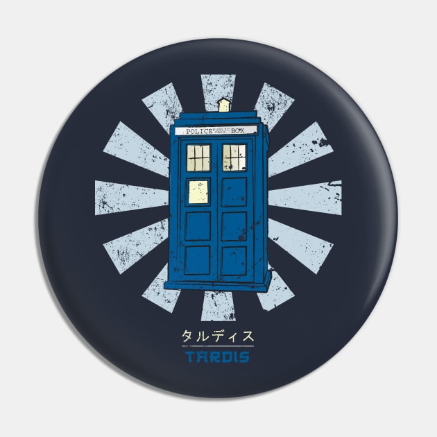 Dr Who Tardis Retro Japanese Pin by Nova5