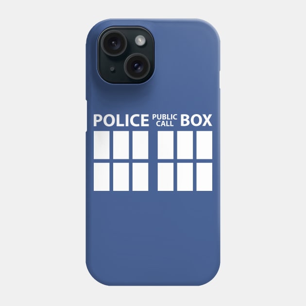 Police Public Call Box Phone Case by chwbcc