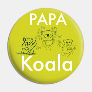 Papa Koala Pin