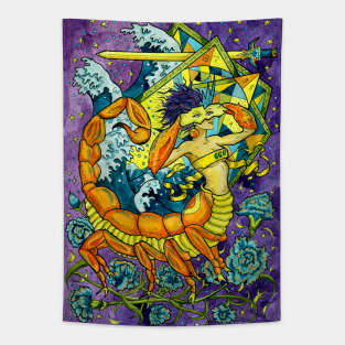 Scorpio (Scorpion). Zodiac Design. Tapestry