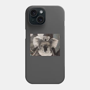 Koala mom and baby Phone Case