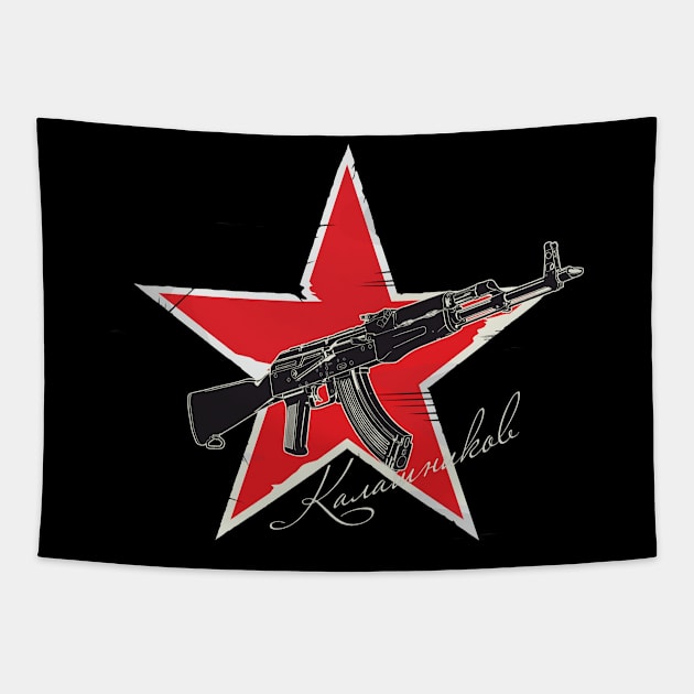 The best for the gun lover! Kalashnikov assault rifle Tapestry by FAawRay