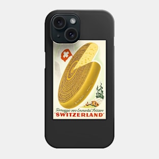 Formaggio vero Emmental Svizzero,Switzerland, Food Poster Phone Case