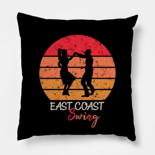 East Coast Swing Sunset Design Pillow