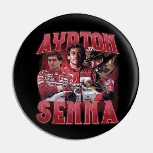 Ayrton Senna Collage Pin