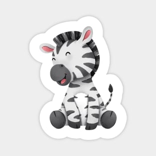 Happy Zebra Magnet