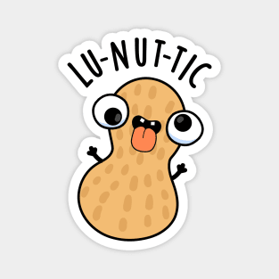 Lu-nut-ic Funny Peanut Puns Magnet