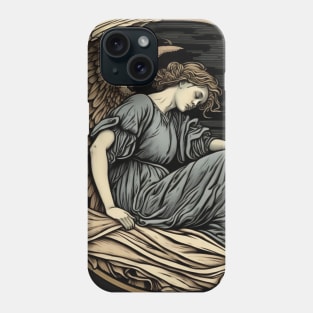 Angel On The Moon Phone Case