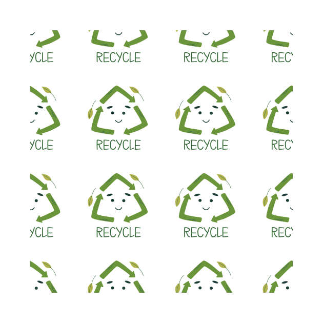 Pattern with recycling symbol by DanielK