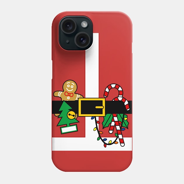 Santa Costume Phone Case by teevisionshop