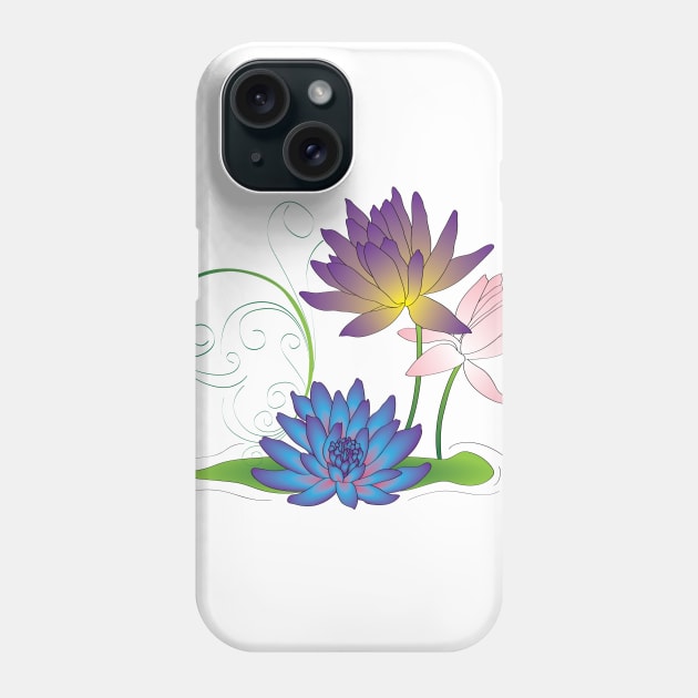 Lotus Phone Case by OrangeEdenDesigns