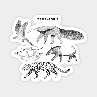 Wildlife of Amazonia (#saveamazonia) Magnet