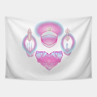 Diamond Light Body Astro With Life Is But A Dream Halo Tapestry