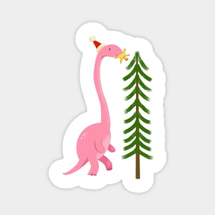 Dinosaur celebrating holidays Magnet