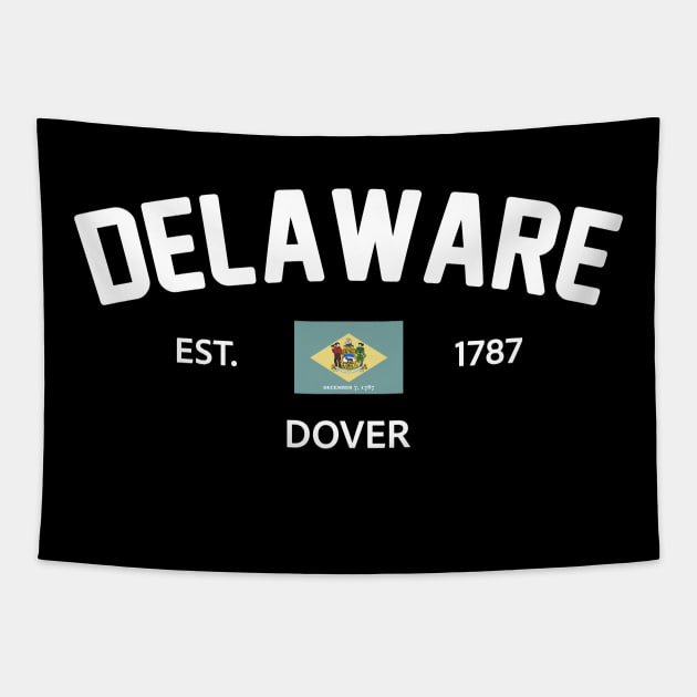 Delaware Collegiate Preppy Tapestry by SunburstGeo