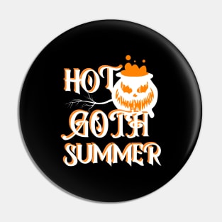 Hot Goth Summer -Horror Smiling Pumpkin Pin