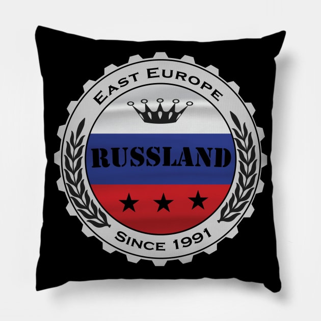 Russland Russia Flag Design Pillow by JG0815Designs