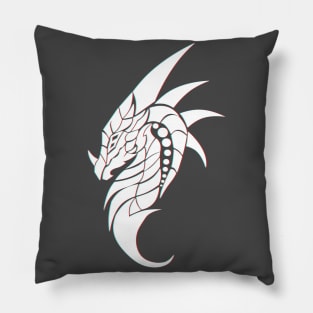 White Dragon Pillow