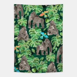 Gorillas in the Emerald Forest Tapestry