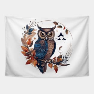 vintage owl Tapestry